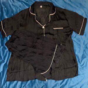 Button up 2 piece pj set